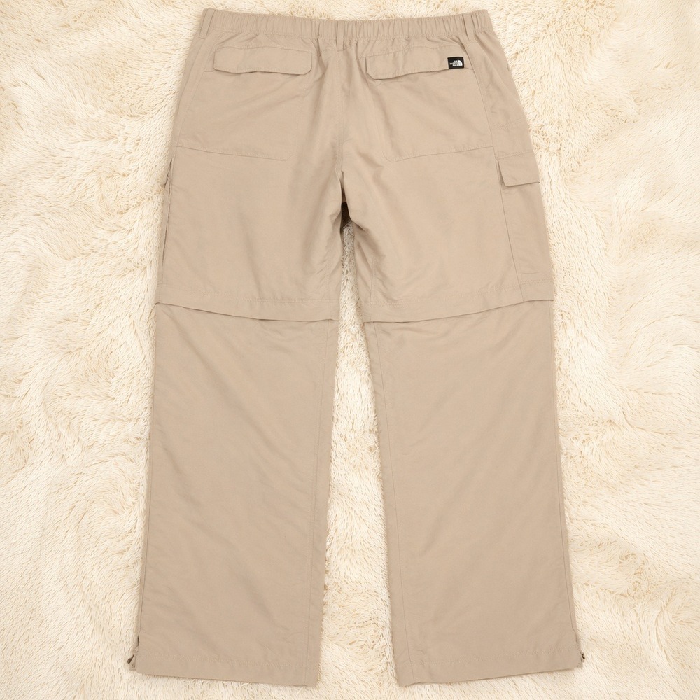 The North Face Mens Cargo Hiking Pants L Khaki Nylon Belted Gorpcore Techwear - Picture 3 of 7